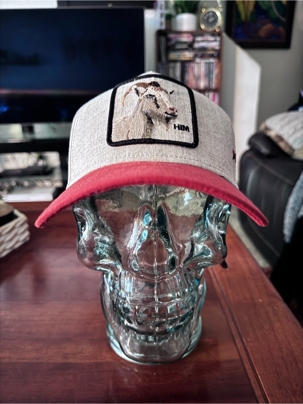 Goorin Bros. “ Legend” Him Goat Trucker/ Baseball Cap. Canvas SnapBack NWT